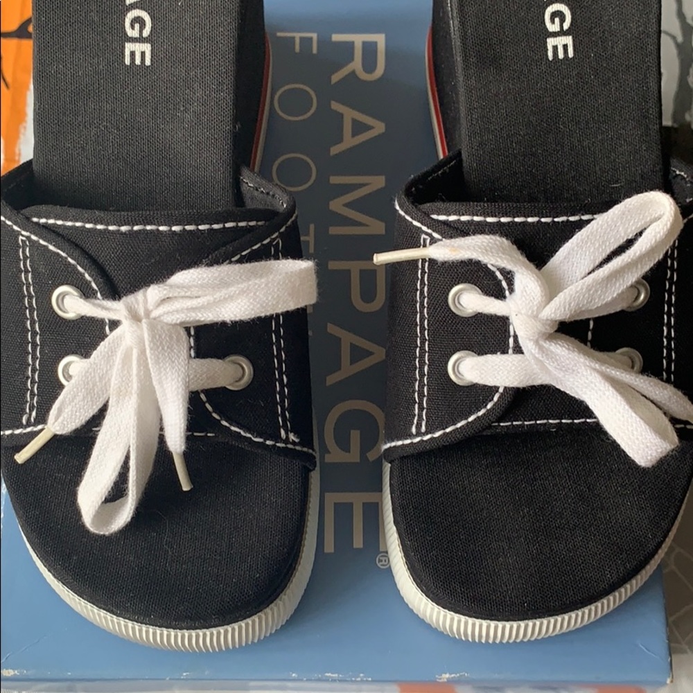 Rampage Patriot Open Toe Wedges Size 6M - Picture 6 of 8
